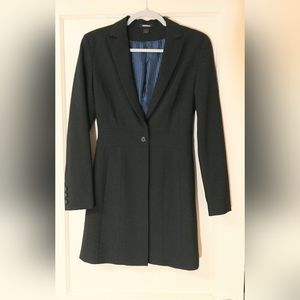 Express Mid-Long Blazer Women Size 0 Black  Jacket Coat